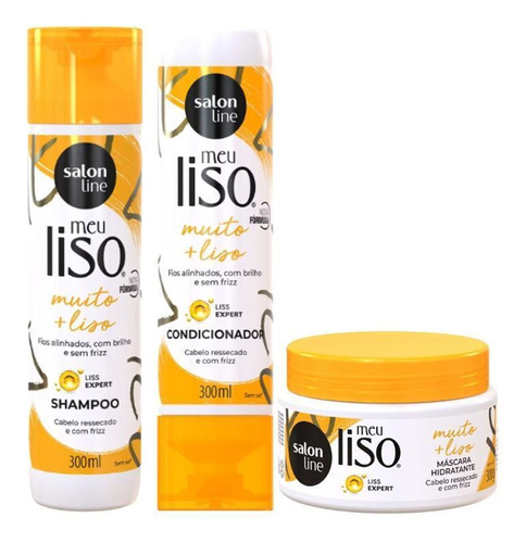 Kit Salon Line Meu Liso Muito + Liso C/3