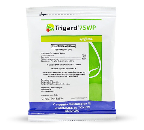 Trigard 75 Wp Insecticida De Uso Agricola X 50 Gr Syngenta