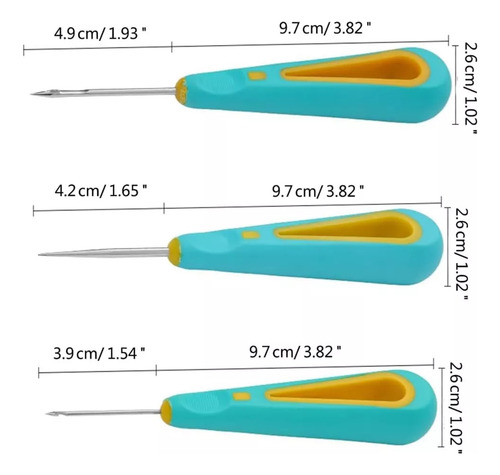 3 Taladros Manuales Con Forma De Cono Con Agujero Redondo, A