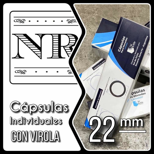 Imagen 1 de 10 de Capsula Para Moneda - Sol De Ocho - Diámetro 22 Mm