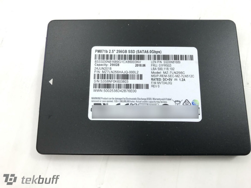 Disco D/256gb Solido Ssd Interno 2.5 Sata 6gb/s, Mz-7ln256d.