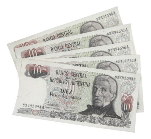  Argentina 10  $ Argentinos   San Martin  Serie A  Año 1.984