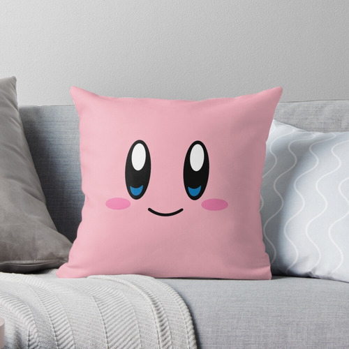 Kirby Face Almohadón 30x30 Nintendo