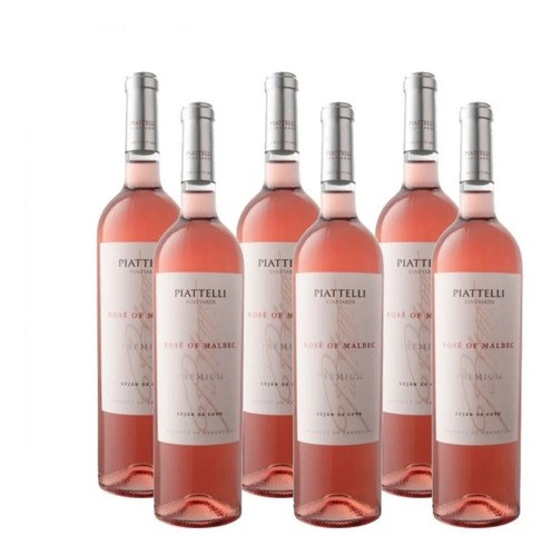 Imagen 1 de 3 de Caja X 6 - Piattelli Premium Rosé De Malbec