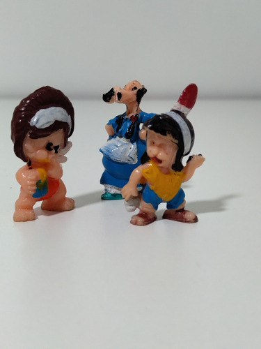 Muñecos Chocolatín Jack Sorpresa X 3 Patoruzito Amigos 1975 (Usado)