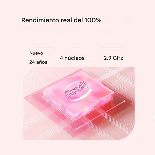 Laptop 14.1 N4000 Celeron 8gb+256ssd Más Barato Office Regal Rosa