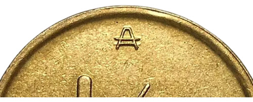 Argentina 1/2 Centavo Austral 1985 Error Barra Inf. De A N°3