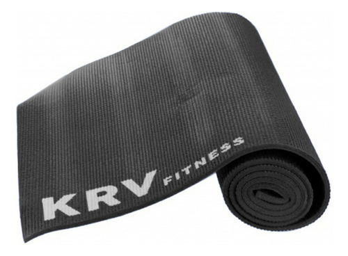 Yoga Mat Colchoneta Pvc Pilates Gym Fitness 4mm Enrollable Color Negro