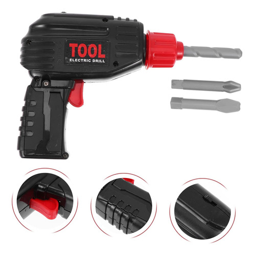 Taladro De Juguete Automático Con Mechas Y Regla + Packaging