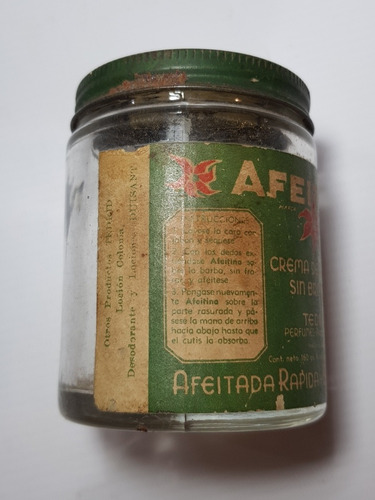 Imagen 5 de 7 de Antiguo Frasco Crema Afeitar S/ Brocha Afeitina Mag 56371