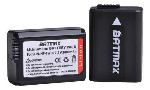 Bateria Para Câmera Sony Np-fw50 2000mah 7.2v Batmax