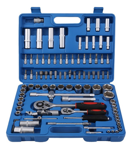 Set Caja Herramientas Dados 94 Piezas Acero Carbono 1/2 1/4