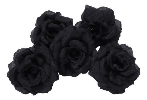 40 Unidades De Rosas Negras De Seda Artificial Para Fiestas,
