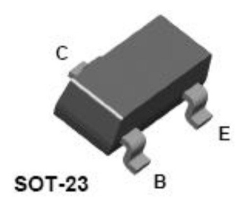 Imagen 2 de 4 de 2n2222a - Bt2222a - Smd / Smt Transistor Superficial (3 Und)