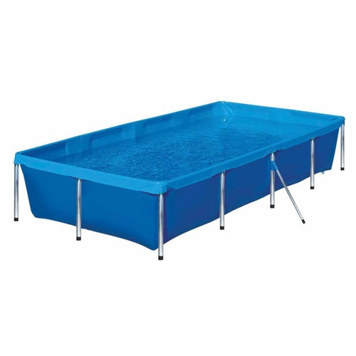 Piscina 3000 Litros Plastico Lona Retangular Botafogo