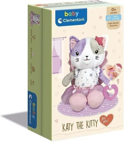 Peluche Apego Baby Clementoni Estimulacion Infantil Color Gatito