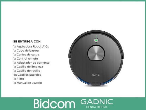 Aspiradora Robot As10 Ilife Con Navegación Laser 4 Modos