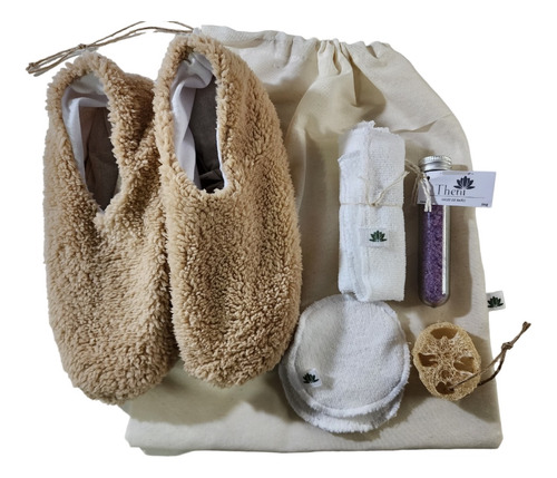 Gift Box Set Relajacion Pies Pantuflas Termicas Frio Calor