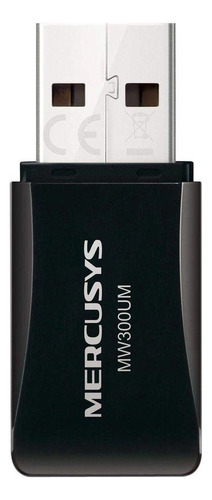 Mini Adaptador USB Inalámbrico N300Mbps MW300um Mercusys