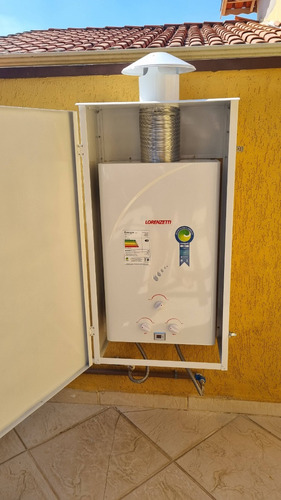 Aquecedor A Gás Comist Protetor Médio Branco Multigás Branco
