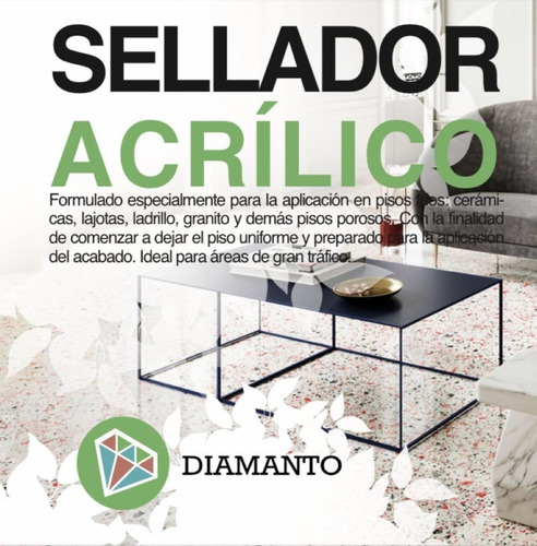 Imagen 2 de 3 de Sellador Acrilico Para Lustrar Monolítico Y Hormigón
