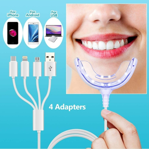 Kit De Blanqueamiento Dental. Férula Luz Led Peróxido