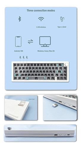 Gmk67 Keyboard+red Diy Kit Hot Swappable Rgb Backlight 3 Mod