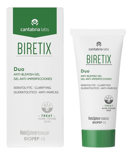 Biretix Dúo Gel 30ml Acne Facial Anti Puntos Negros 