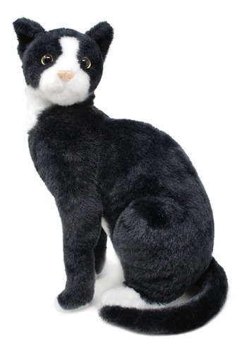 Viahart Tate The Tuxedo Cat - Peluche De 14 Pulgadas De Gat. Color Tate Tuxedo