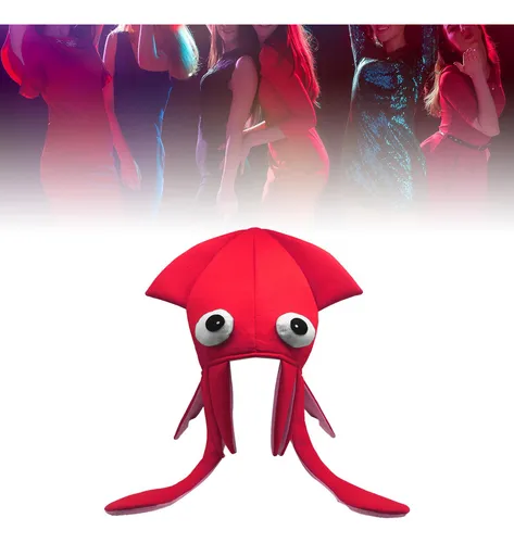 Tocado De Calamar, Sombreros Locos, Para Carnaval, Rosa