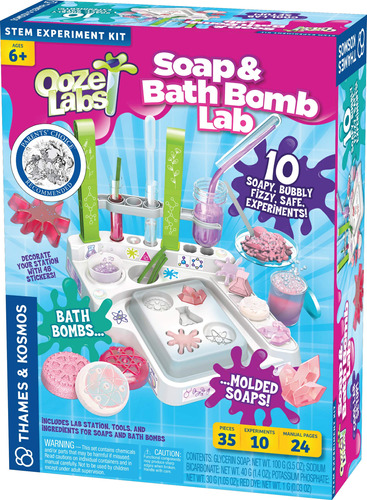 Thames & Kosmos Ooze Labs Soap & Bath Bomb Lab Kit - 10 Cos.