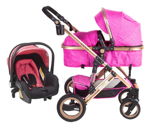 Coche Voyage Atenas Con Silla De Auto Pink