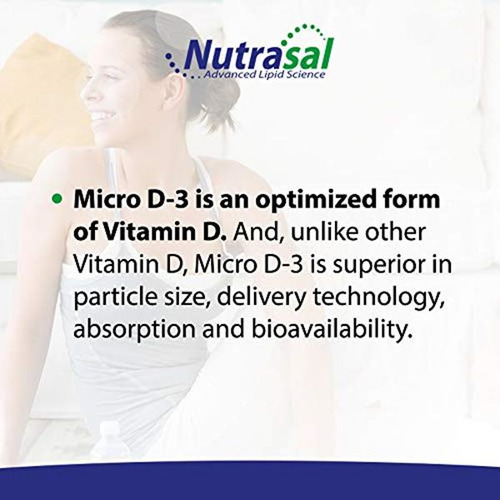 Nutrasal Micro D3 Gotas Vitamina D3 Alta Concentración 30 Ml