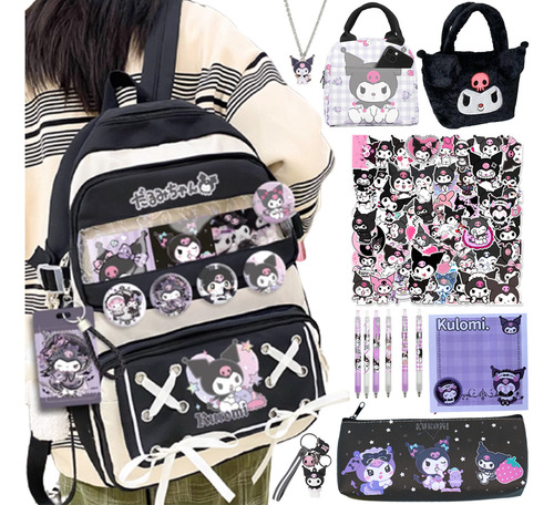 Kit De Mochila Escolar Cinnamoroll Para Estudiantes De Anime