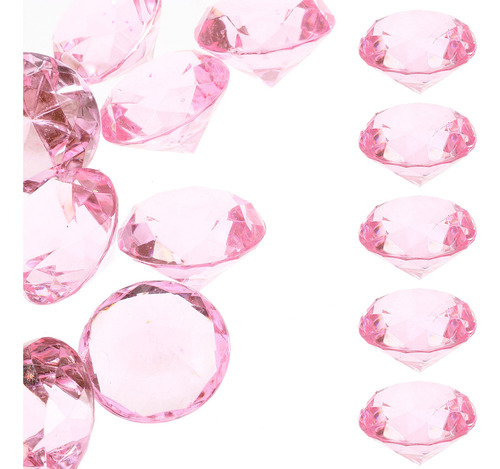 Jarrón Con Forma De Pecera Lleno De Cristales De Diamantes