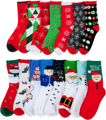 15 Pares De Calcetines Rojos Para El Festival De Navidad De