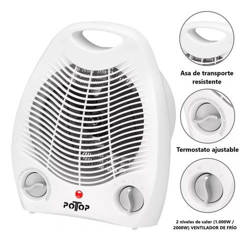 Termoventilador Calentador Calefactor Estufa Portátil