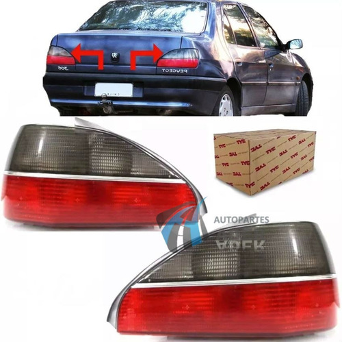 Faro Trasero Peugeot 306 2000 En Adealnte  4 Puertas V/crom