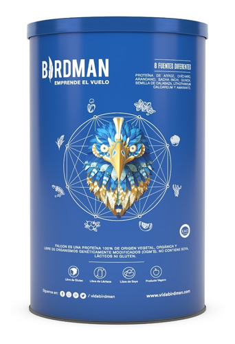 Proteína Vegetal Orgánica Falcon Protein 1.170kg Birdman