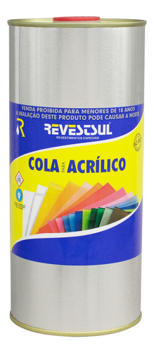 Revestsul - Cola Acrílico 900ml Rev-500 Baixa Viscosidade