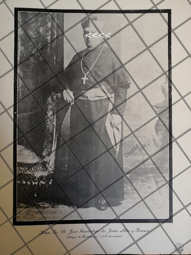 Afiche Antiguo Muere Obispo. Jose G. Alba Y Franco 1910