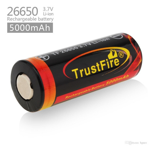 Batería Recargable Trustfire Li-ion 26650 5000mah 3.7 V Pcb