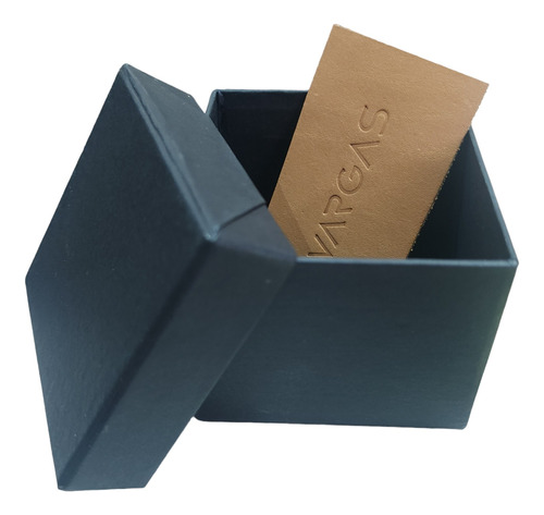Caja De Cartón Rígido Negra 6 X 7 X 5,5