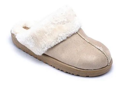 Zuecos Pantufla Peluche Mujer Con Corderito En La Plata