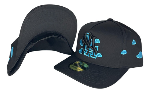 Gorra Johnni Caps Original Premium/ Belica/estilo Dandy Hats Negro/azul Ajustable Estilo Dandy Hats