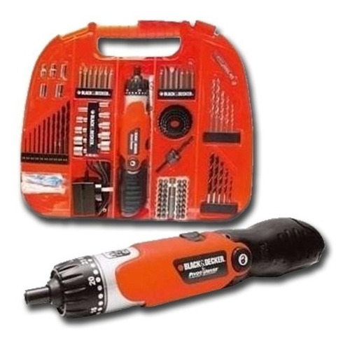 Kit Atornillador+valija+110 Acceso Black And Decker Fdx100