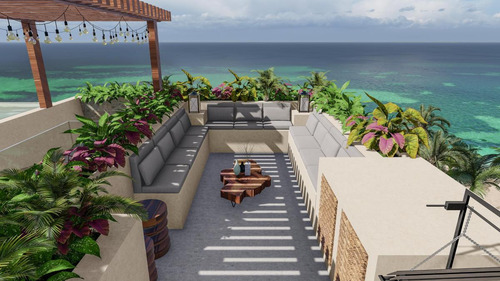 Departamento En Venta Con Vista Al Mar, Equipado Y Amueblado En Mahahual