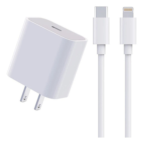 Cargador Pd Marca Pzx De Pared iPhone Cabezal + Cable P39