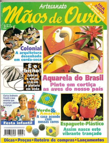 Revista Mãos De Ouro Artesanato - Festa Infantil/ Aquarela..