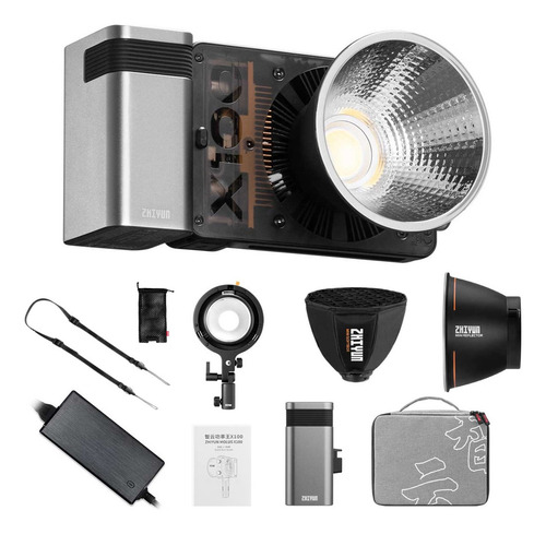 Luz Bolsillo Molus Cob Light X100 Pro Zhiyun Reflector Led Estructura Negro